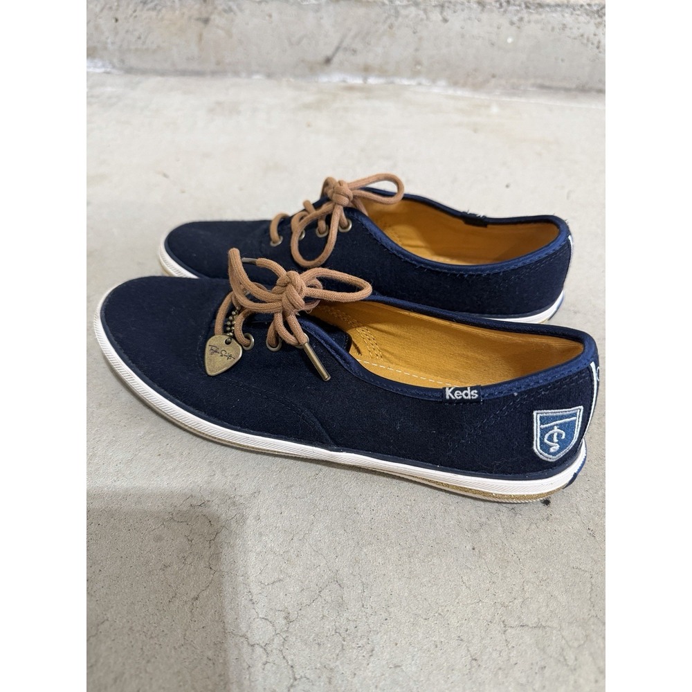 Rare Keds x Taylor Swift 1989 Album Tour Varsity Sneakers Navy WF51144M Size 7.5